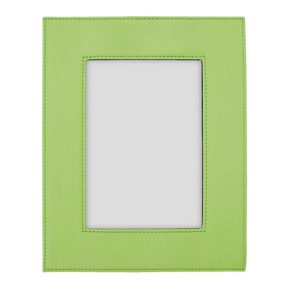 Milano Lime Green Soft Leather Photo Frame - Picture 1 of 10